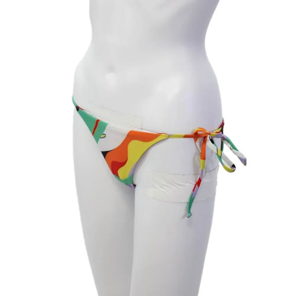 Mara Hoffman Swim Womens Swimwear Tied Cheeky Bottom Multicolor Size XS